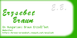 erzsebet braun business card